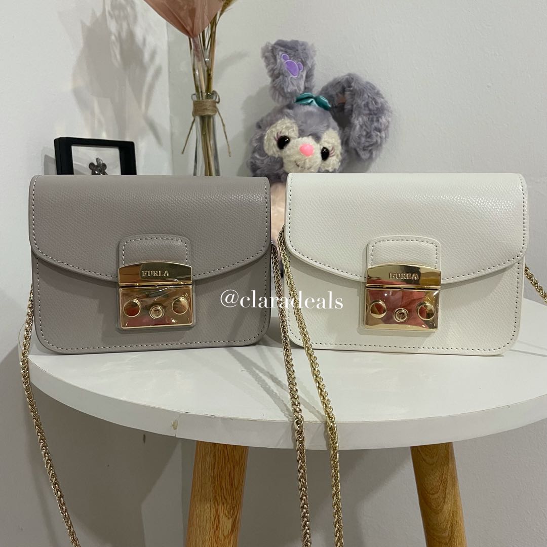 Furla metropolis mini grey cheap
