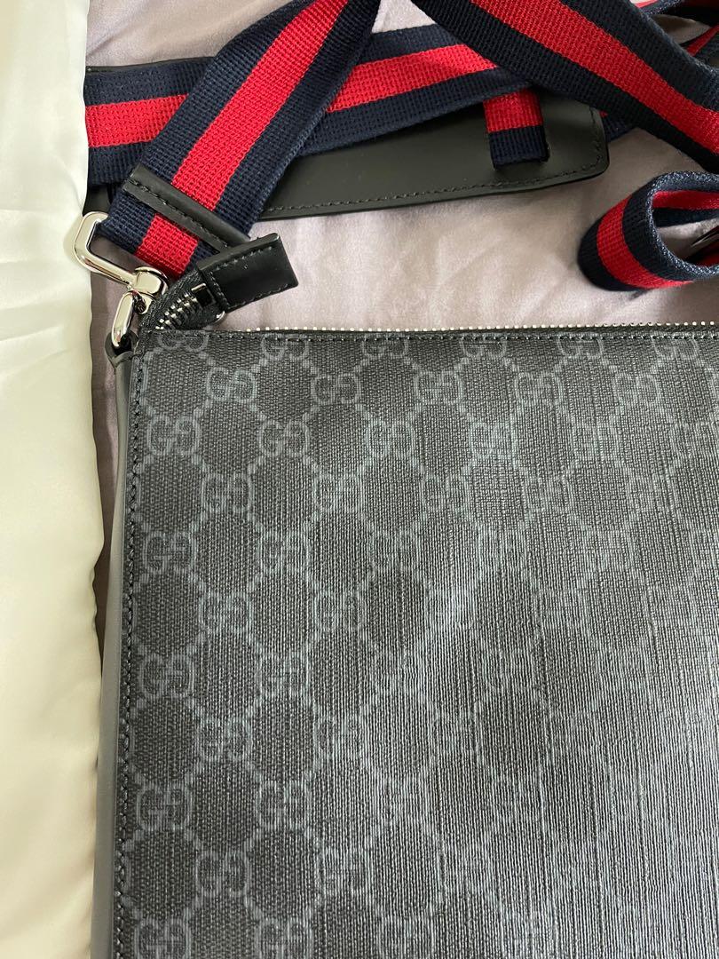 Gg black small messenger bag replica clearance