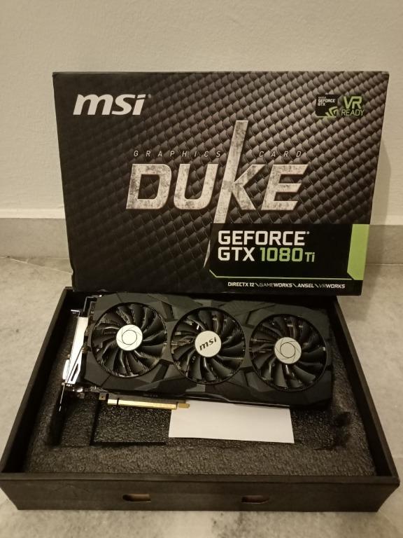 Gtx 1080 Ti Msi Duke 11gb Gddr5x Nvidia Gpu Graphic Card Electronics Computer Parts Accessories On Carousell