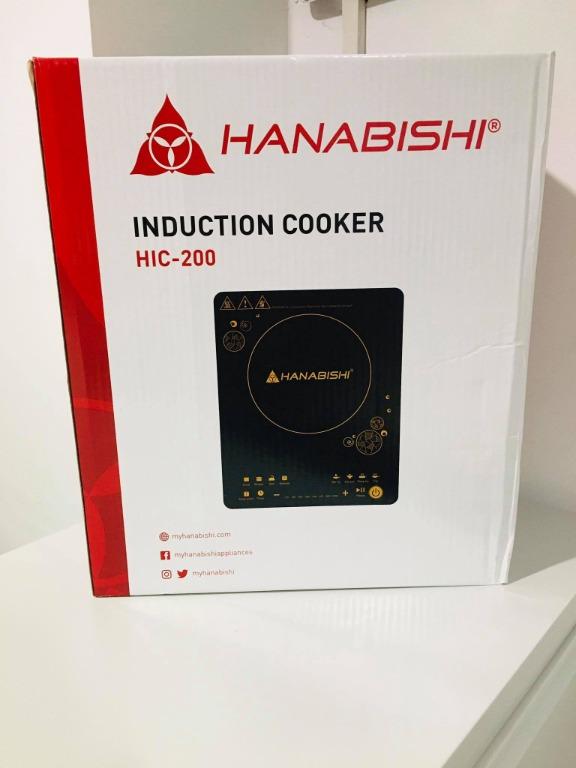 Hanabishi Induction Cooker Stove Soft Touch HIC200 with FREE Pot, TV