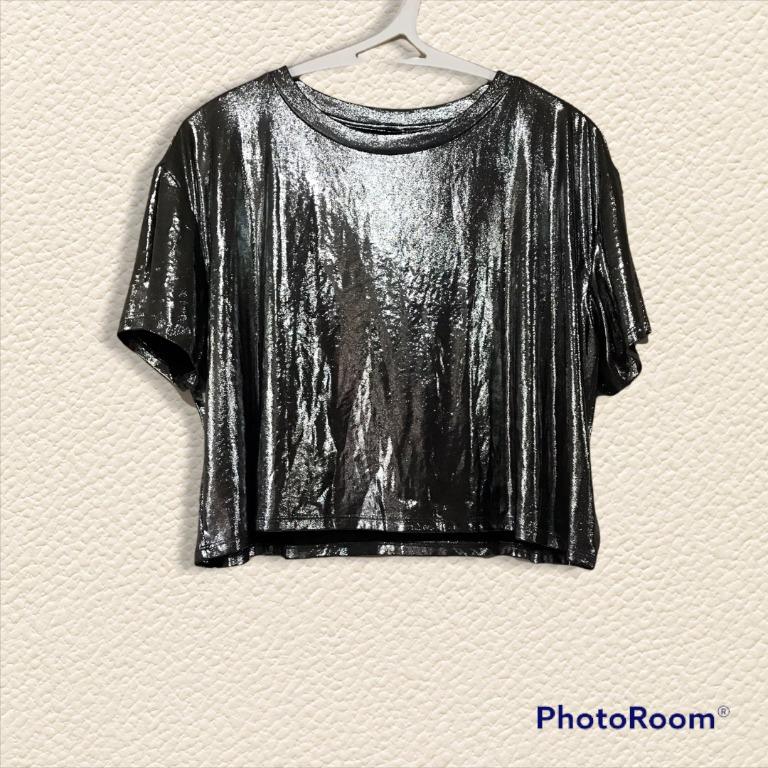 Glitter shirt h&m hotsell