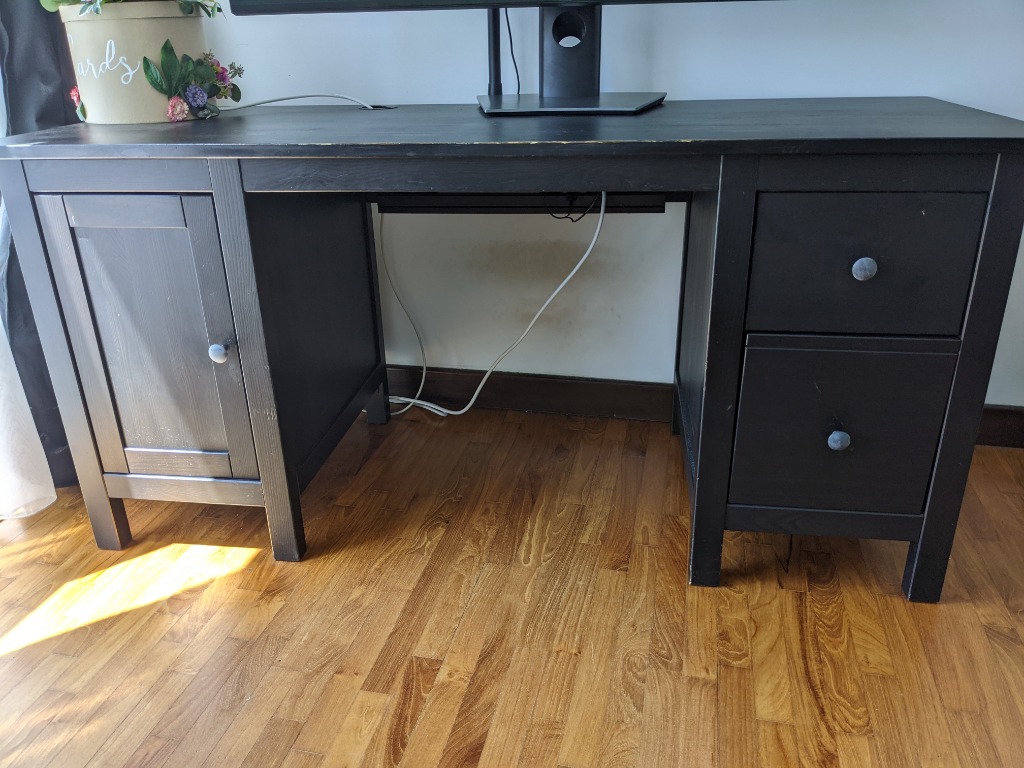 Ikea Hemnes Solid Wood Study Desk, Furniture & Home Living, Furniture