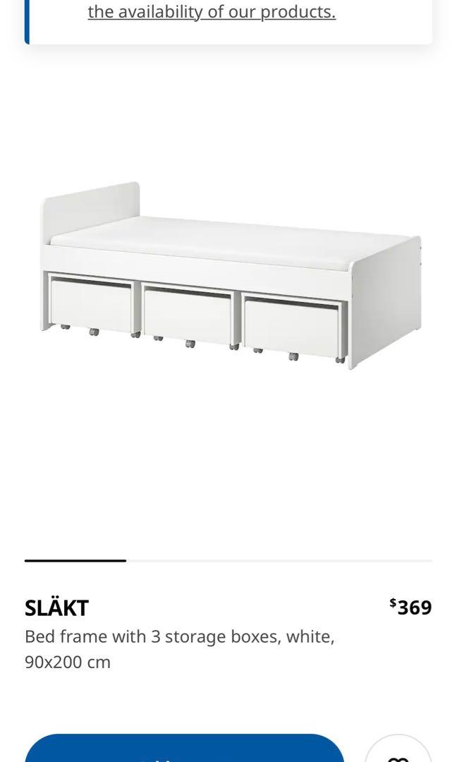 IKEA SLAKT single bed frame with slats, Furniture & Home Living, Furniture, Bed Frames