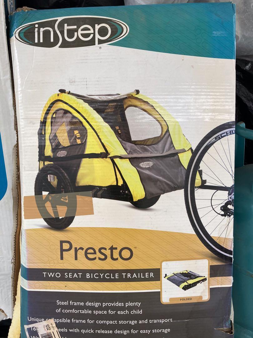Instep two seat bicycle sale trailer