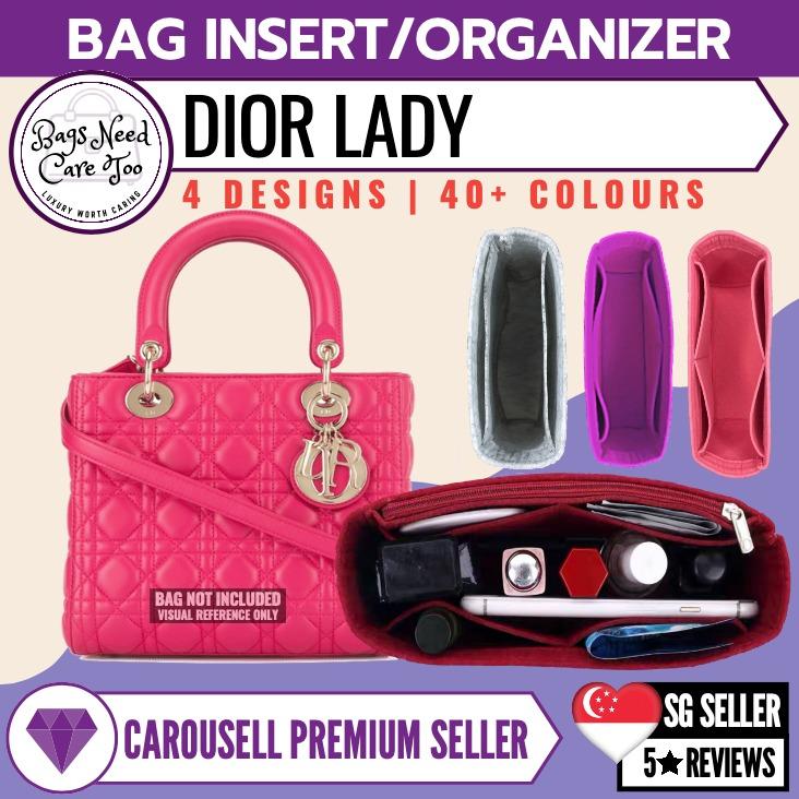 DGAZ Silk Purse Organizer Insert Fits Lady-Dior Micro/Mini/S/M/L bags，