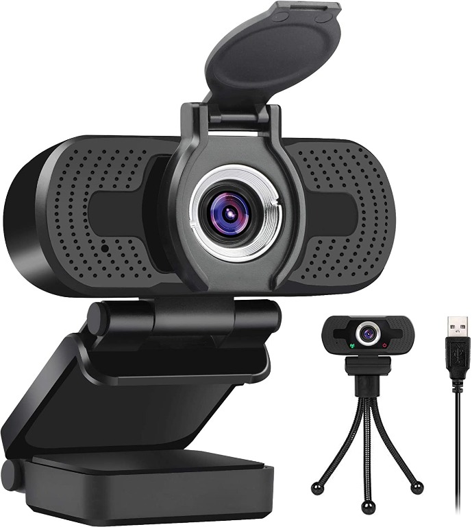LarmTek USB Webcam 1080p with Cover,Webcam for Pc,Desktop,Laptop ...
