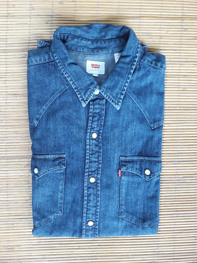 Levi's Denim Shirt Western Kancing Batu 