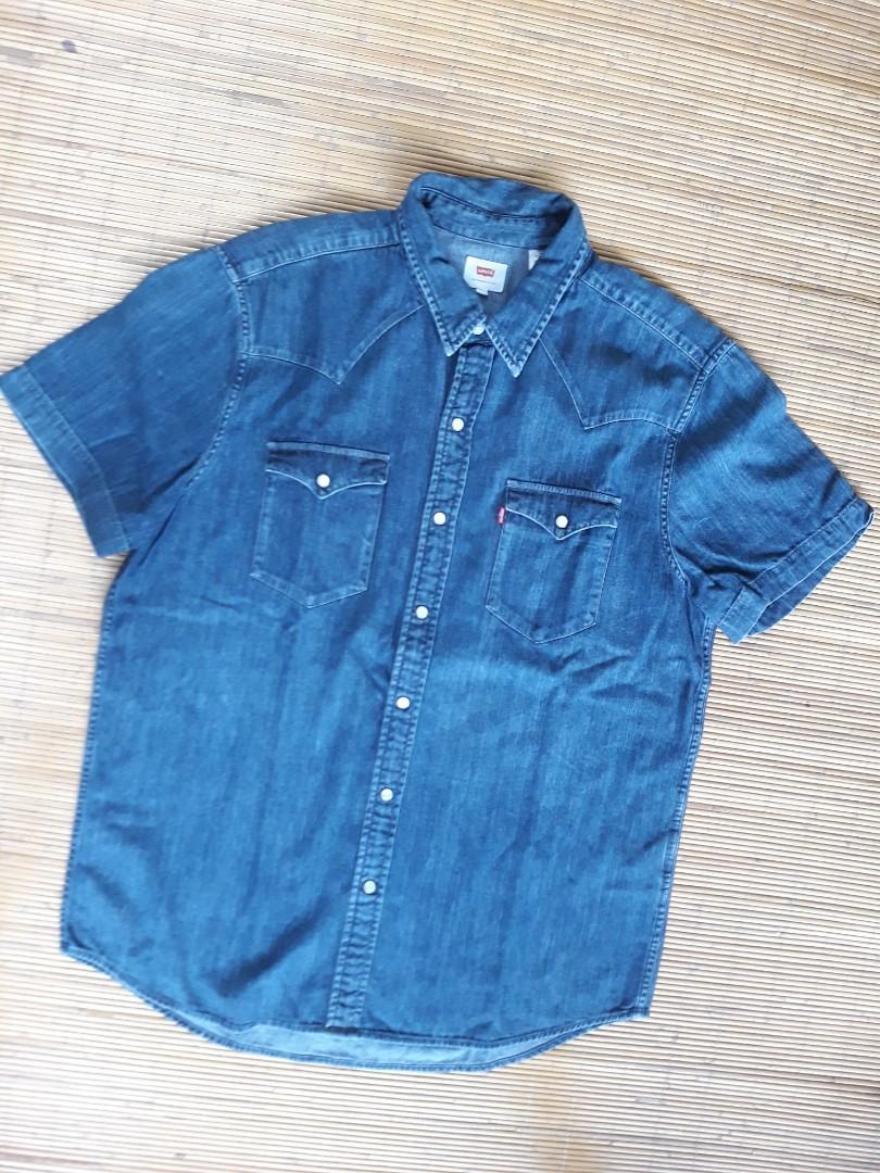 Levi's Denim Shirt Western Kancing Batu 