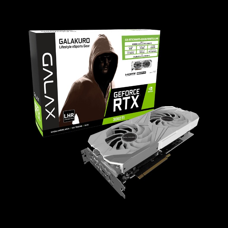 全品送料無料】 玄人志向 GK-RTX3060Ti-E8GB WHITE LHR GeForce RTX ...