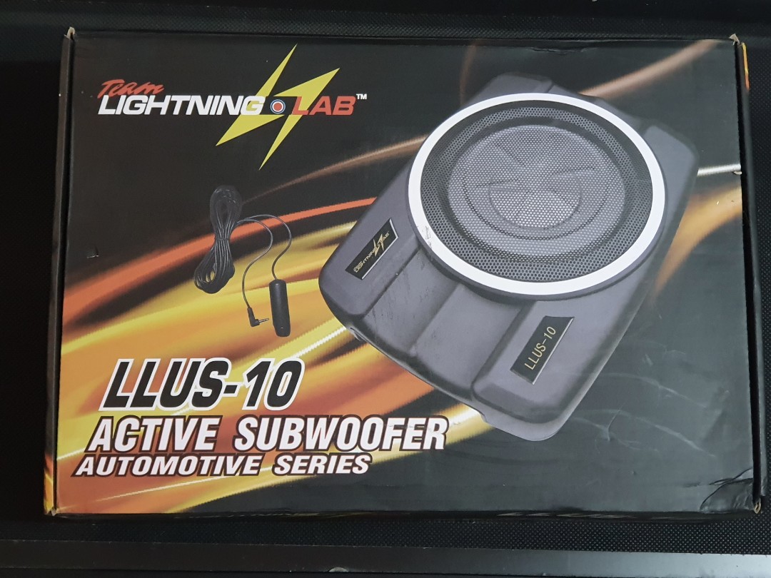 LIGHTNING LAB Car Underseat Subwoofer, Audio, Other Audio Equipment on