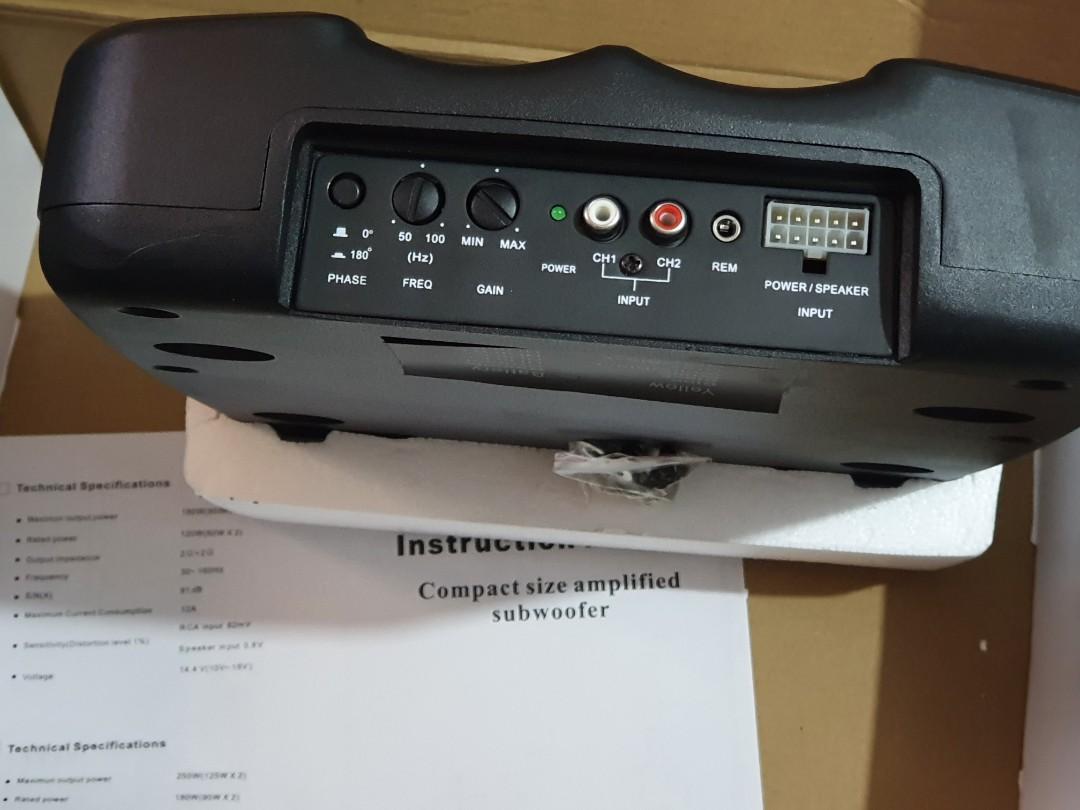 LIGHTNING LAB Car Underseat Subwoofer, Audio, Other Audio Equipment on