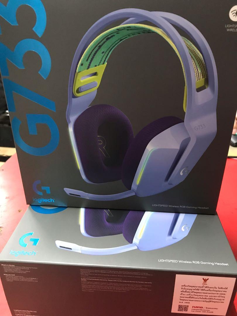 LOGITECH G733 LIGHTSPEED WIRELESS GAMING HEADSET(LILAC), Audio, Headphones & Headsets on Carousell