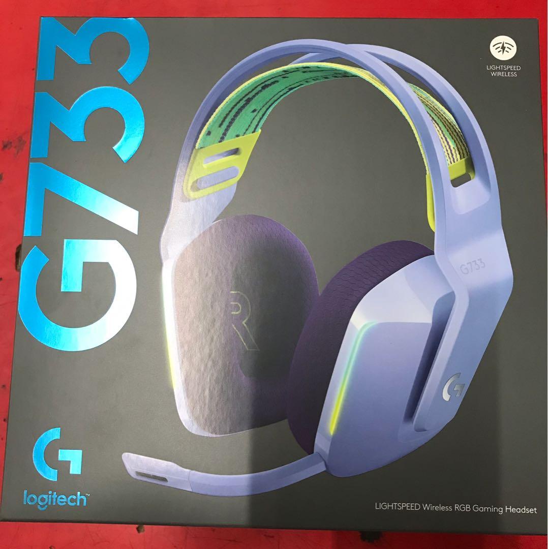 LOGITECH G733 LIGHTSPEED WIRELESS GAMING HEADSET(LILAC), Audio, Headphones & Headsets on Carousell