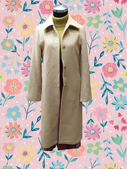 long fabric coat