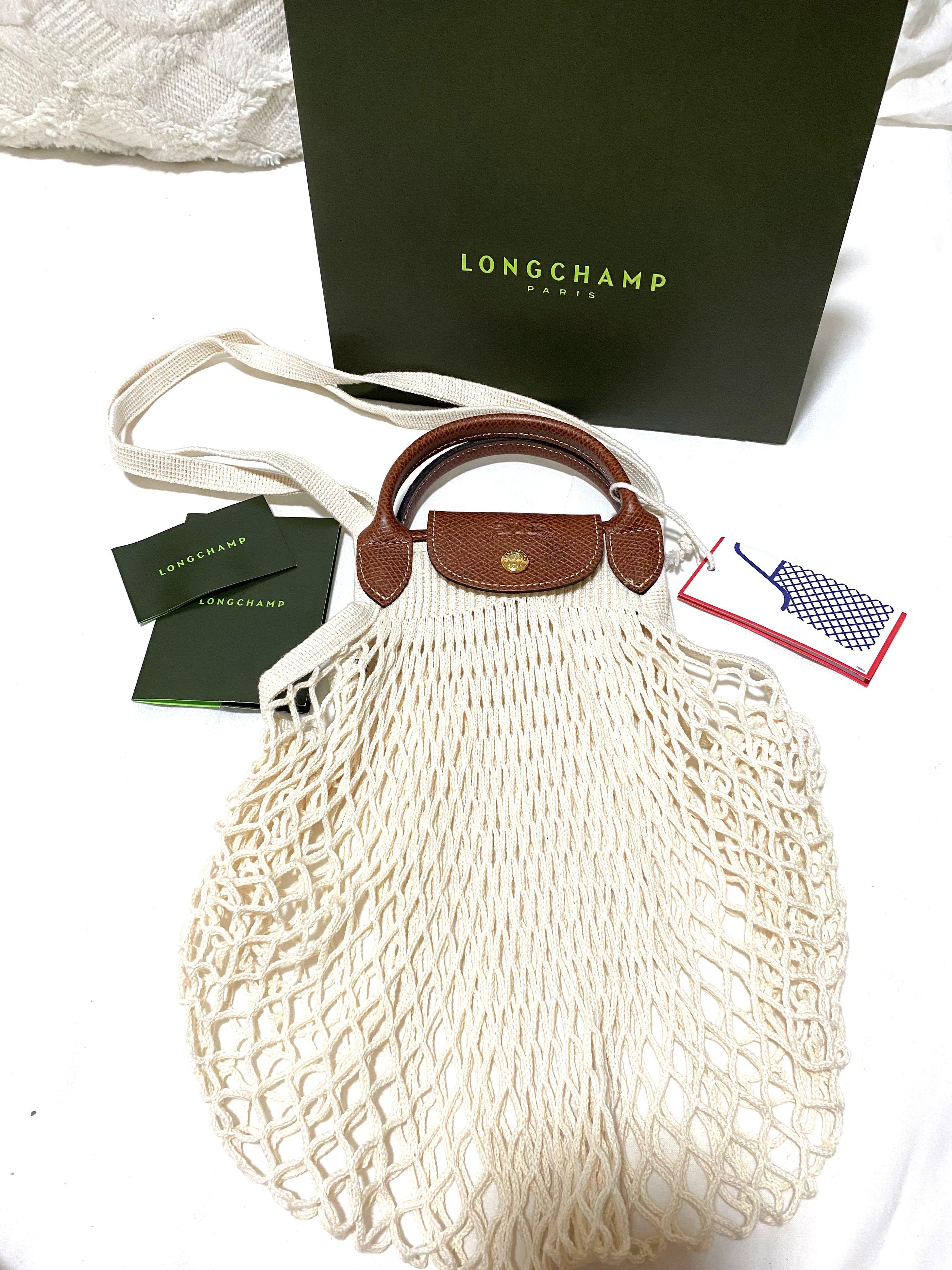 Longchamp le Pliage Filet in Ecru, Women's Fashion, Bags & Wallets, Beach  Bags on Carousell