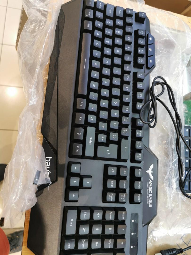 Havit Wired Gaming RGB Rainbow Backlit Magic Eagle Keyboard HVKB558CM