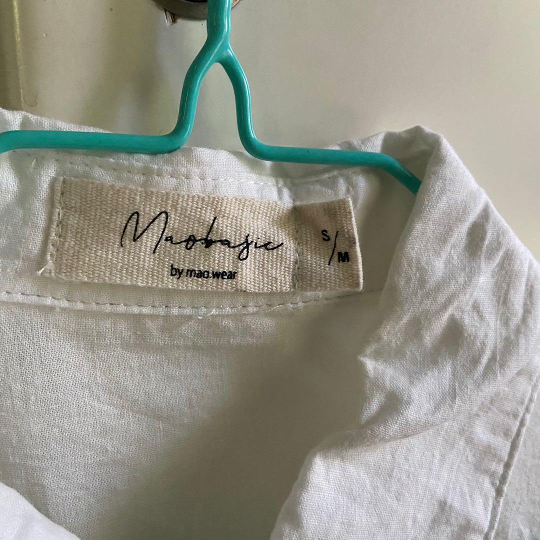 Mao Basic Crop Top Putih (Baru Pakai 1x)