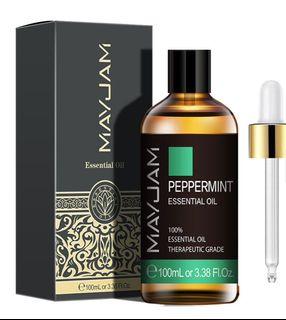 MAYJAM 100ml Peppermint Essential Oil Home Office Aromatherapy Oil