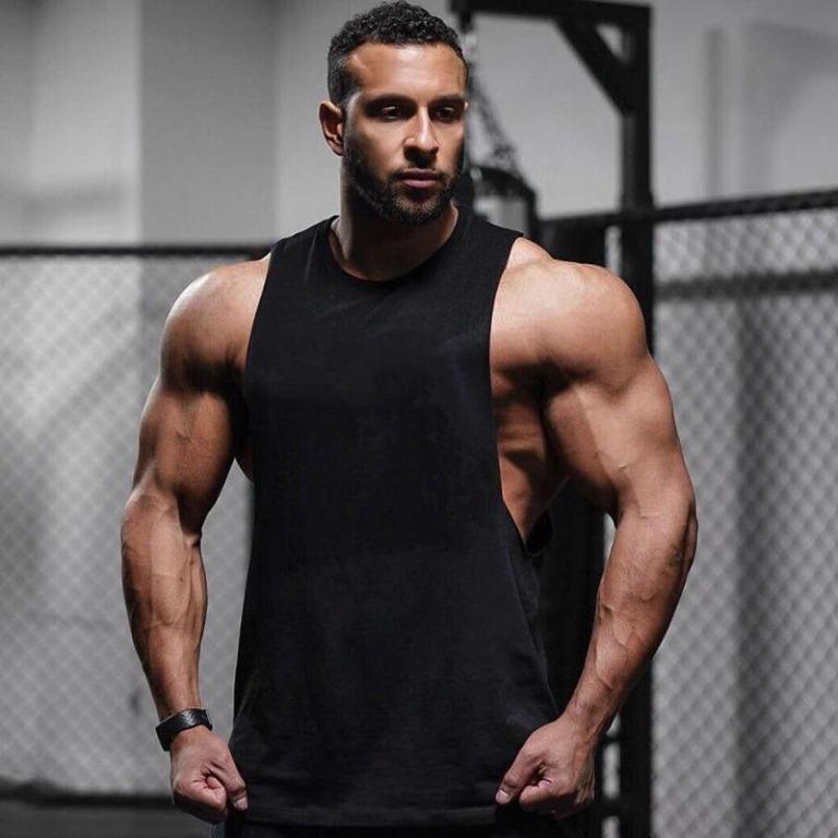 Mens gym sales singlets online
