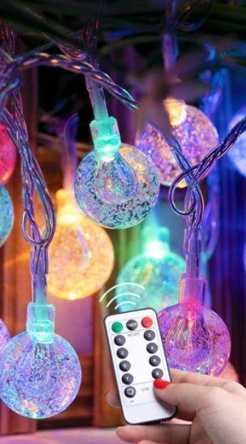 8-40m Multi Colour Outdoor Christmas LED Festoon String LightsGlobe Bulb 