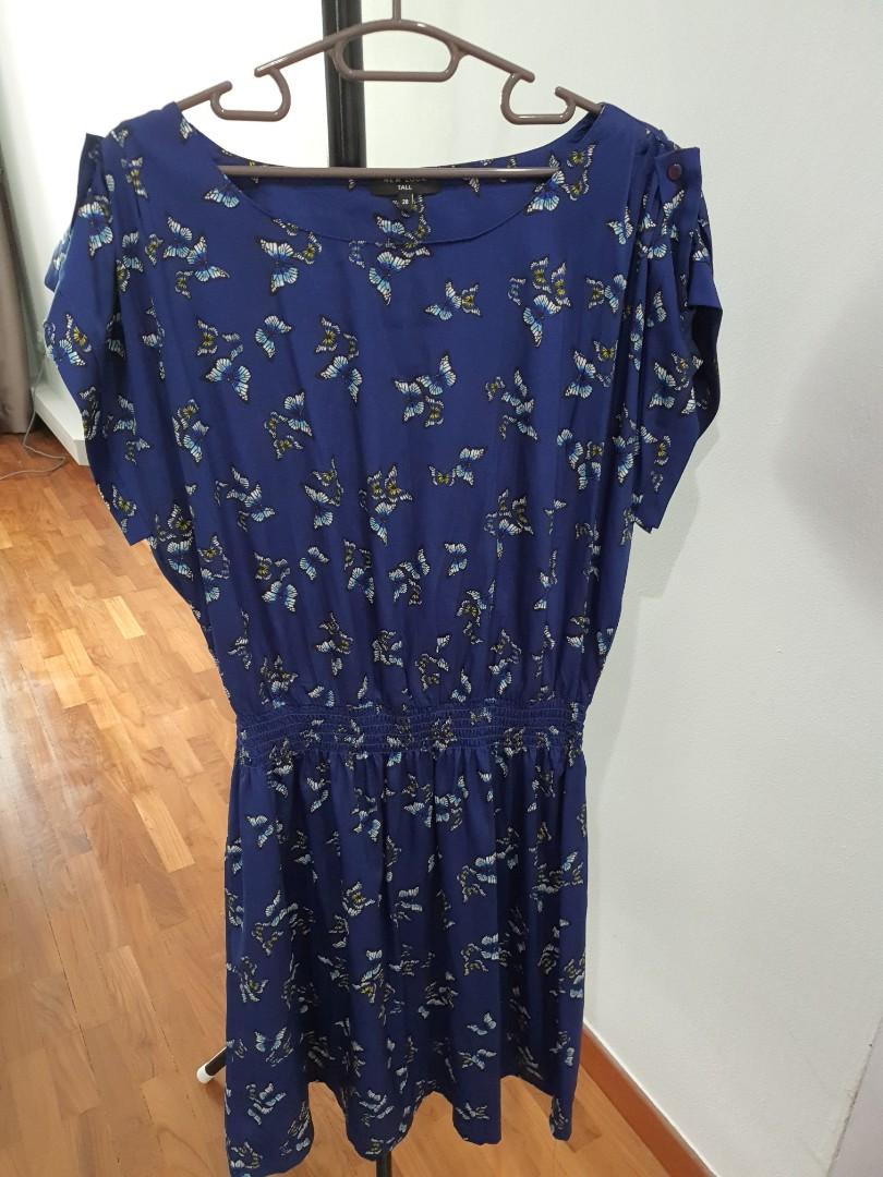 New Look UK20 Butterfly print dress Women s Fashion Dresses Sets Dresses on Carousell