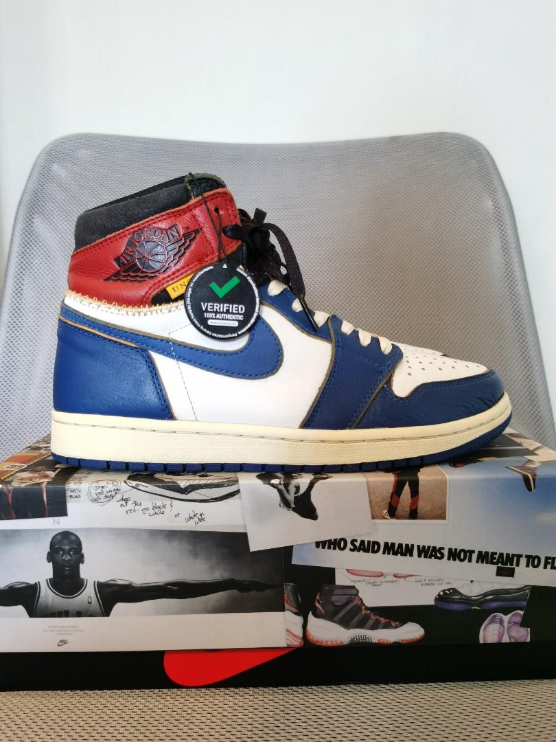 Nike jordan 1 retro high union los angeles blue toe store