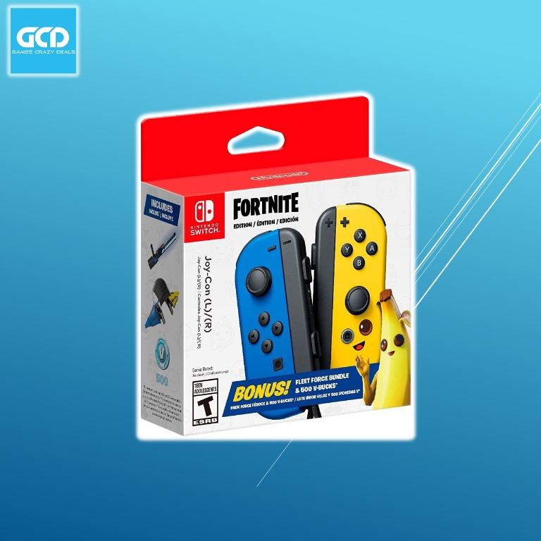 Nintendo Switch Joy-con L/r Fortnite Edition With Fleet Force