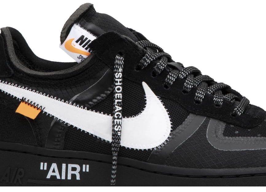 Off White X Nike Air Force 1 Low Black