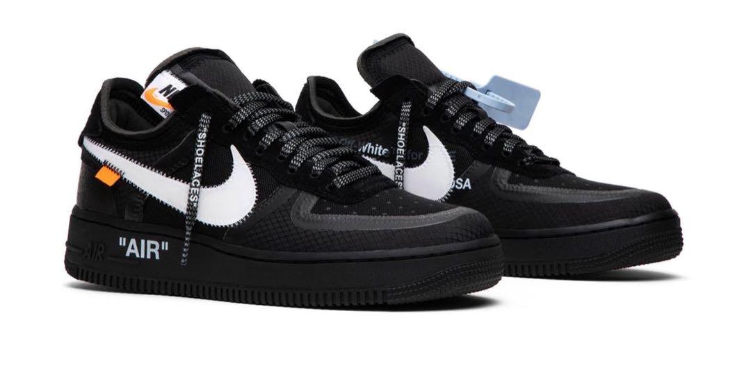Af1 x off hot sale white black