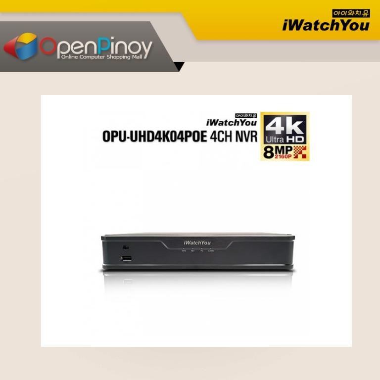 Opu Uhd4k04poe 4 Channel 4k 8mp H 265 Stand Alone Ultra Hd Network Video Recorder Poe Support Furniture Home Living Security Locks Security Systems Cctv Cameras On Carousell