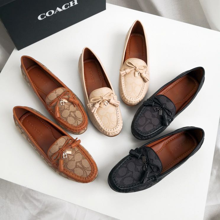 Original Coach women shoes ? monogram, Women's Fashion, Footwear, Loafers  on Carousell