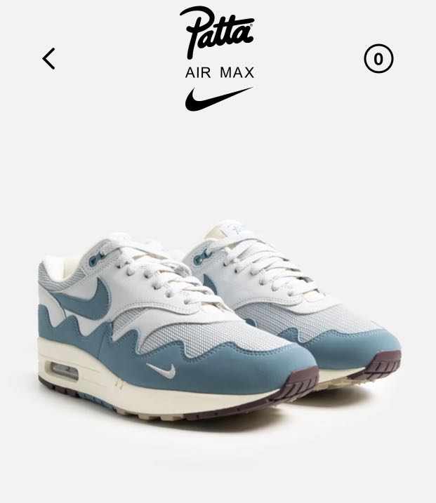 Patta x Nike Air Max 1 (Noise Aqua-Pure Platinum), Men's Fashion, Footwear,  Sneakers on Carousell