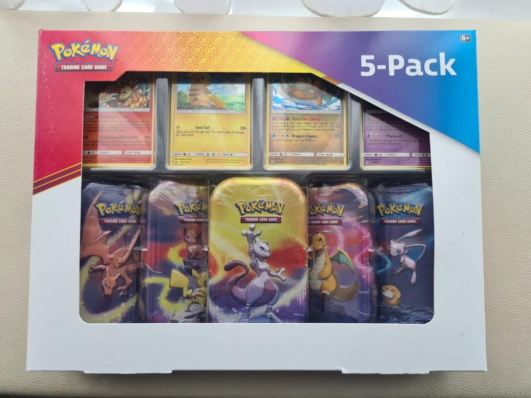 Pokemon tins Costco Pokémon Dragonite, mew 2, pikachu, charizard