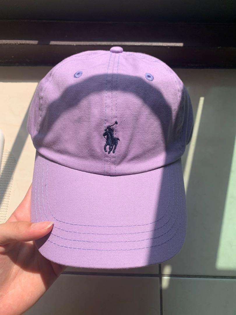 Polo淺紫色老帽 她的時尚 飾品配件在旋轉拍賣