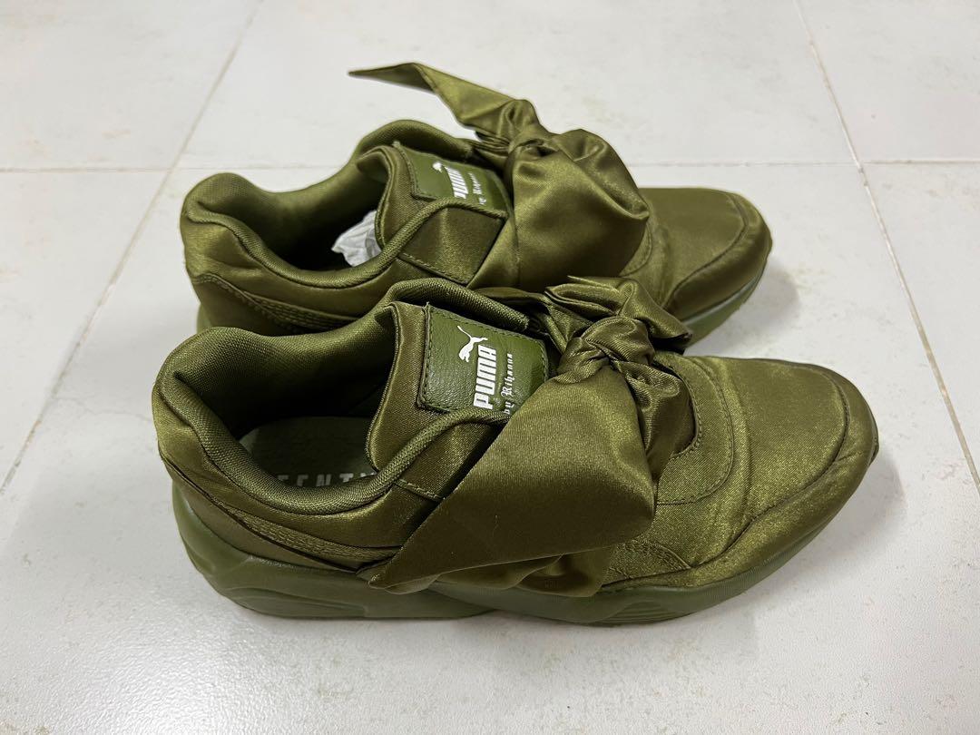 Puma fenty sale bow mens green