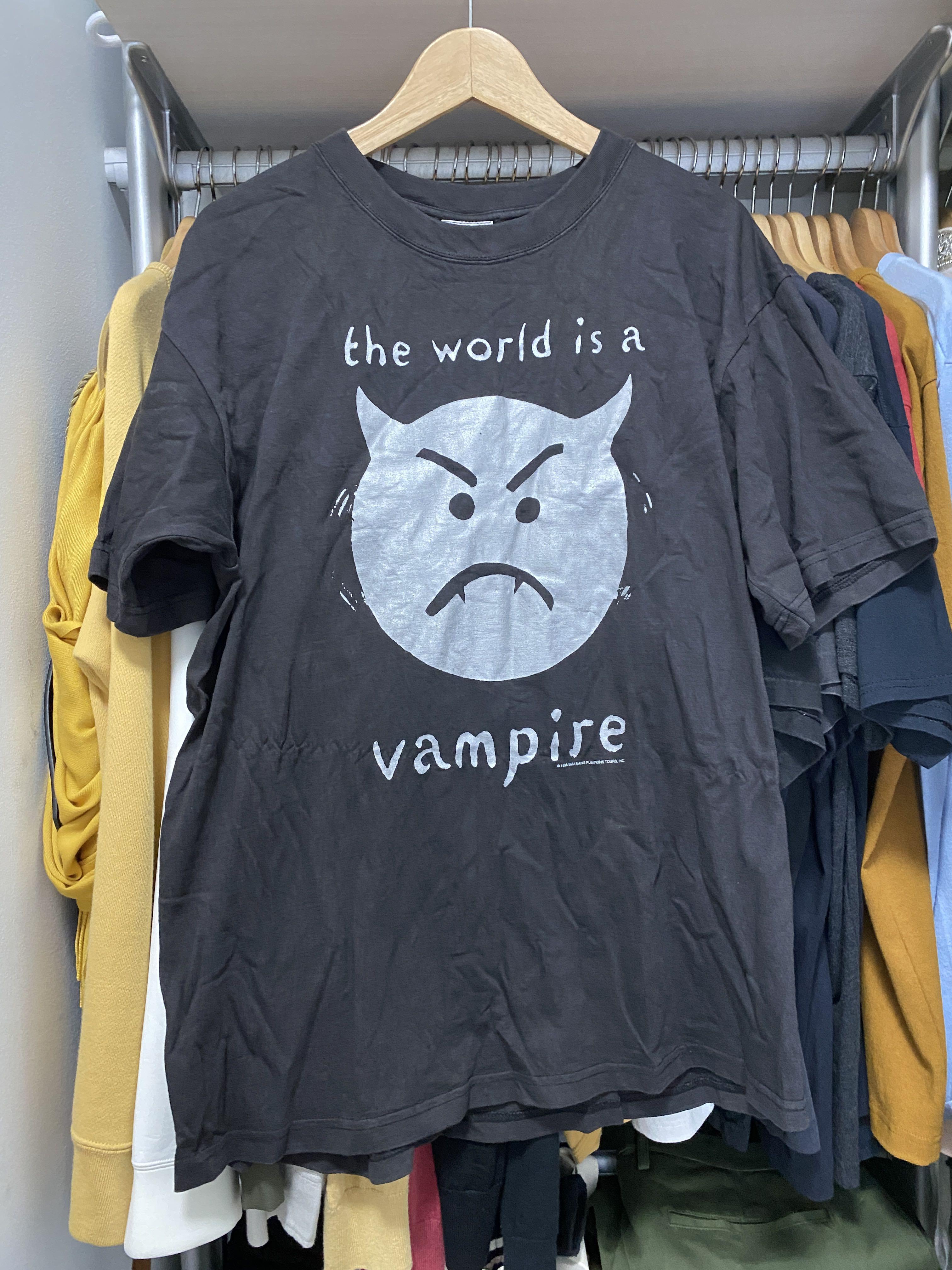 US限定】The Smashing Pumpkins ビンテージ風Tシャツ 白-