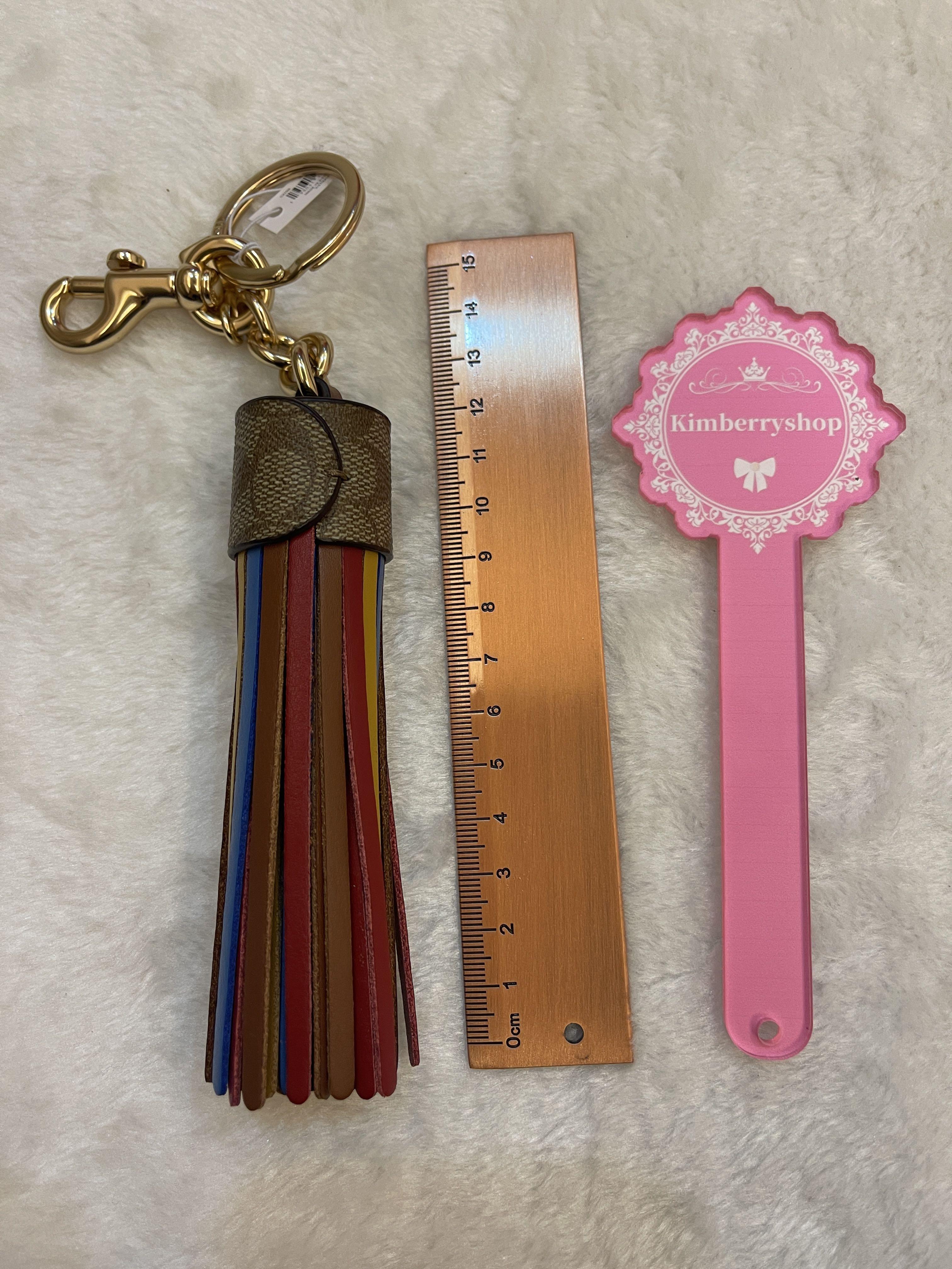 Coach tassel keychain best sale