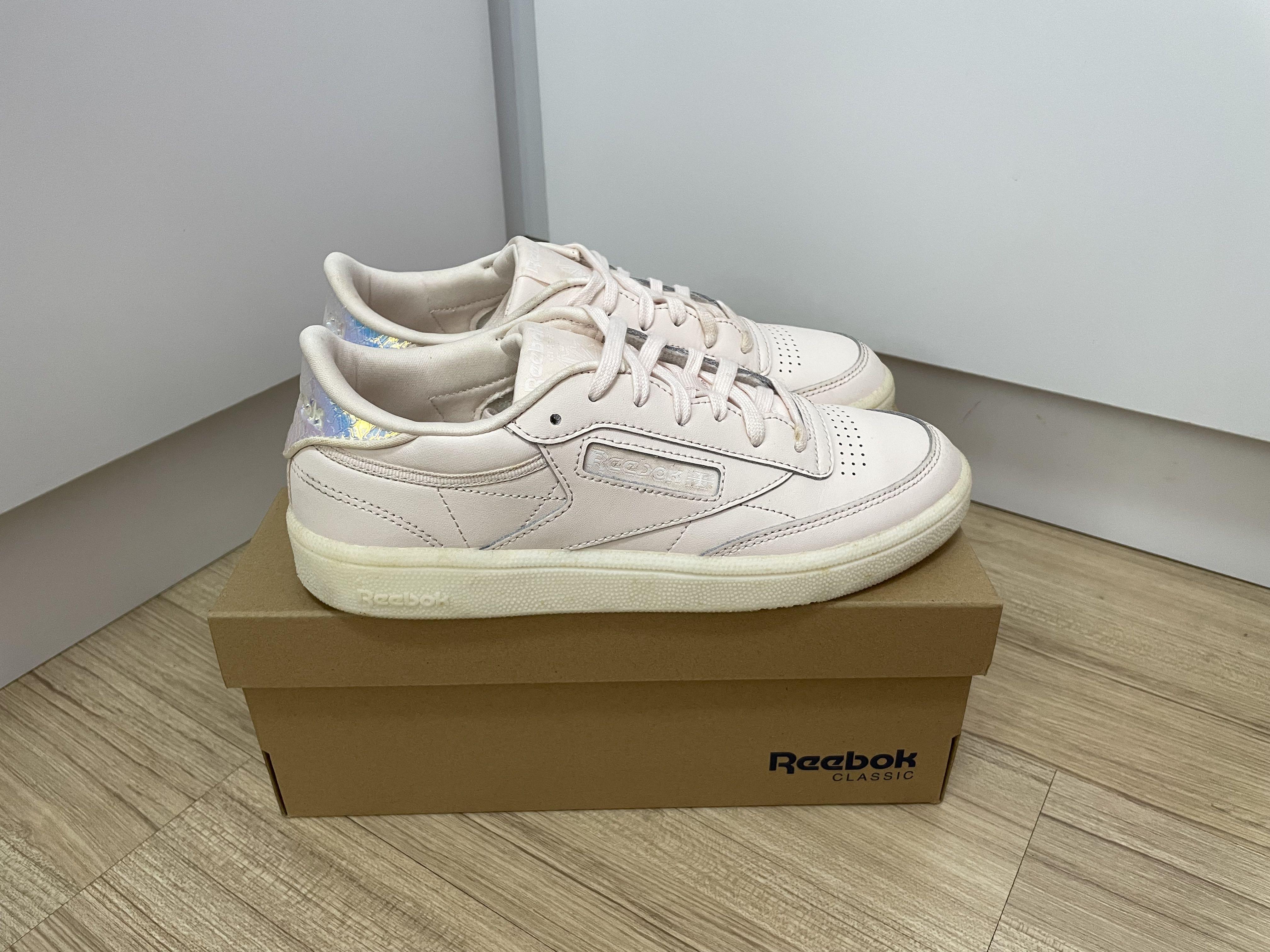 Reebok classic pale pink white Women s Fashion Footwear