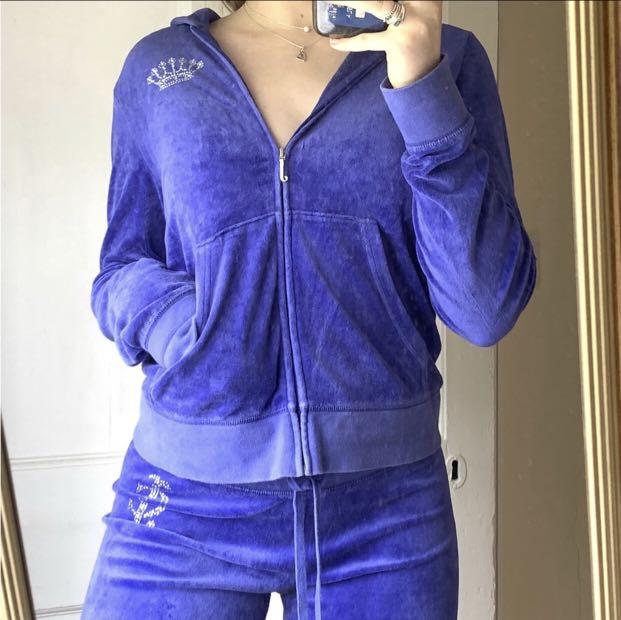 Juicy couture royal blue tracksuit clearance