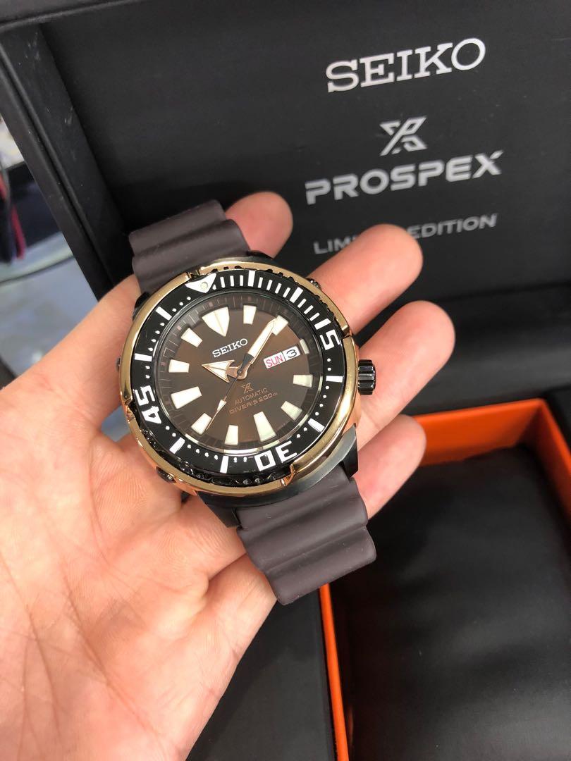 Seiko Prospex Babytuna Limited Edition 2200 Piece Only Divers 200m  Automatic Rose gold srpd14k1, Men's Fashion, Watches & Accessories, Watches  on Carousell