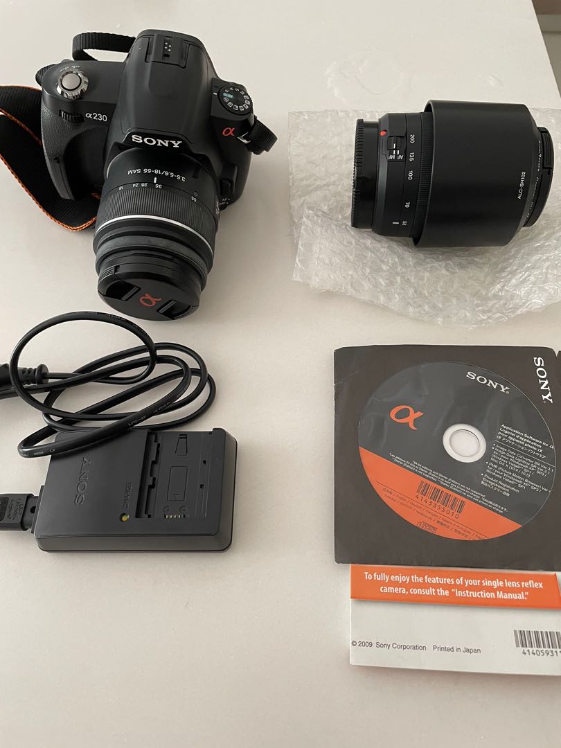 Sony A230 DSLR Camera, Photography, Cameras on Carousell