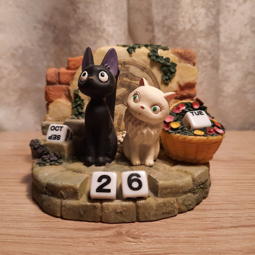 Studio Ghibli Jiji and Lily Perpetual Calendar, Hobbies & Toys, Toys