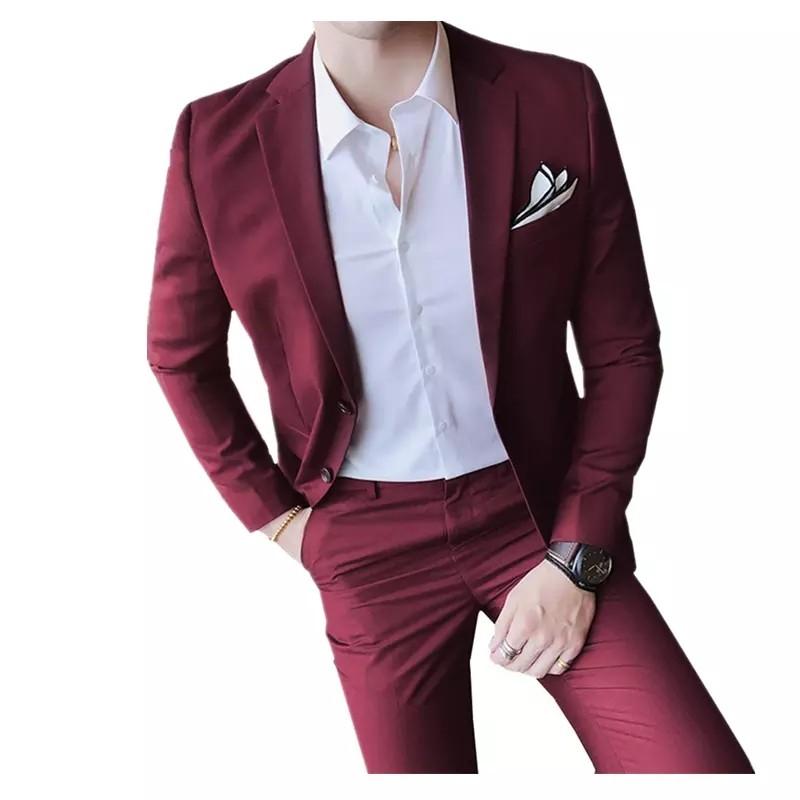 Mehroon coat pant sales with black shirt