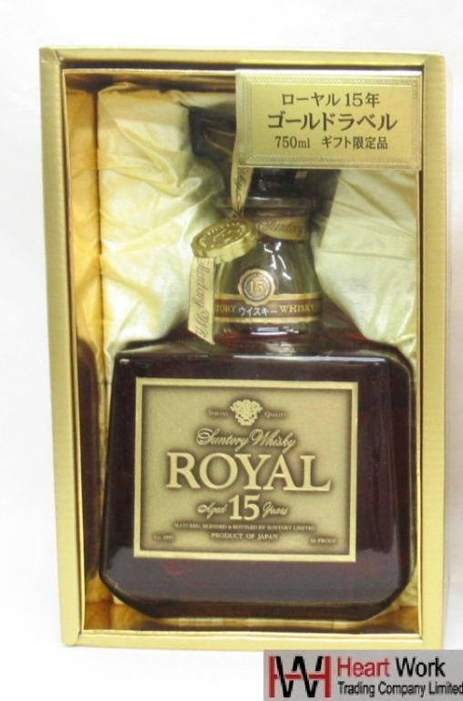 Suntory Whisky Royal 三得利威士忌15年(金標) 750ML, 嘢食& 嘢飲