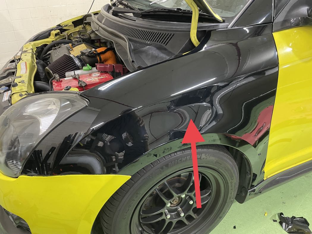 Suzuki swift car fender high gloss wrap, Car Accessories, Accessories