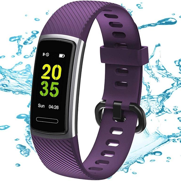 TEMINICE High End Fitness Trackers HR Activity Trackers Health Exercise Watch with Heart Rate and Sleep Monitor Smart Band Calorie Counter Step Counter Pedometer Walking for Men Women Mobile Phones Ga...