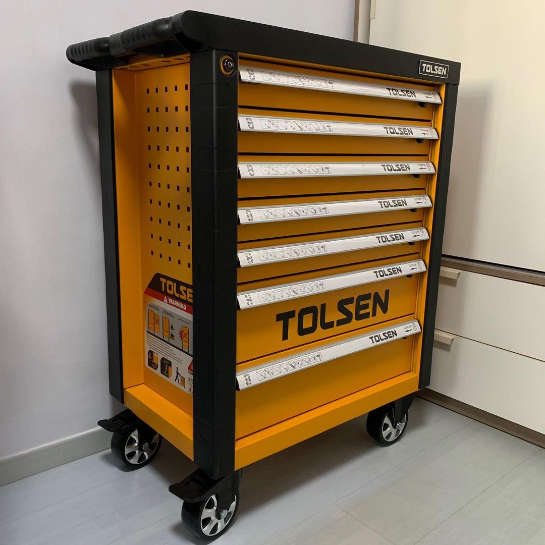 Tolson Screwdriver Racking Tolsen 85411, 179pcs Drawer Tool Cabinet for Garage Store Automotive ...