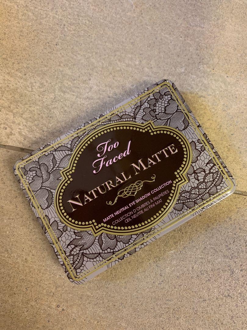 TOO FACED PALETTE (Category: Makeup) located in Quezon City. Submitted by xlgkx (Listing ID 1122429783, Image 1). Description: Natural Matte Palette Colors perfect for everyday use Barely used.