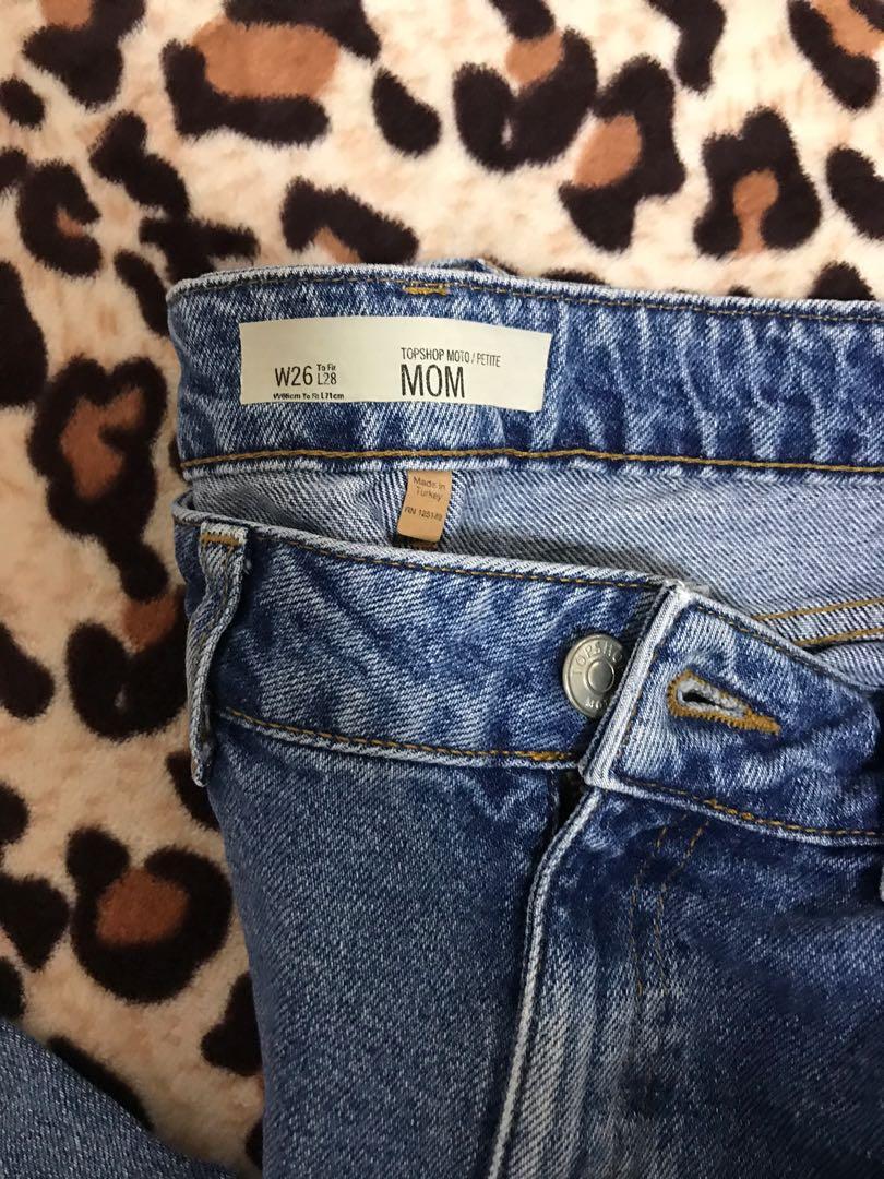 topshop premium mom jeans