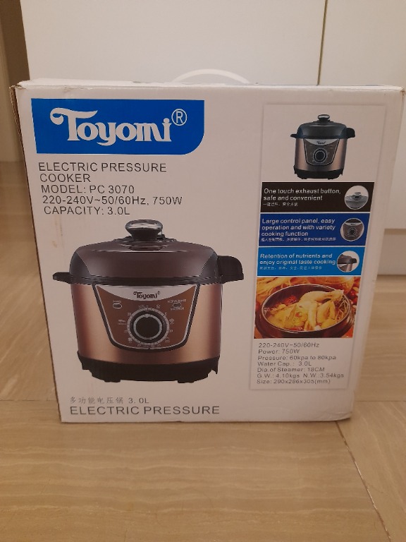 Toyomi Electric Pressure Cooker PC 3070, Furniture & Home Living